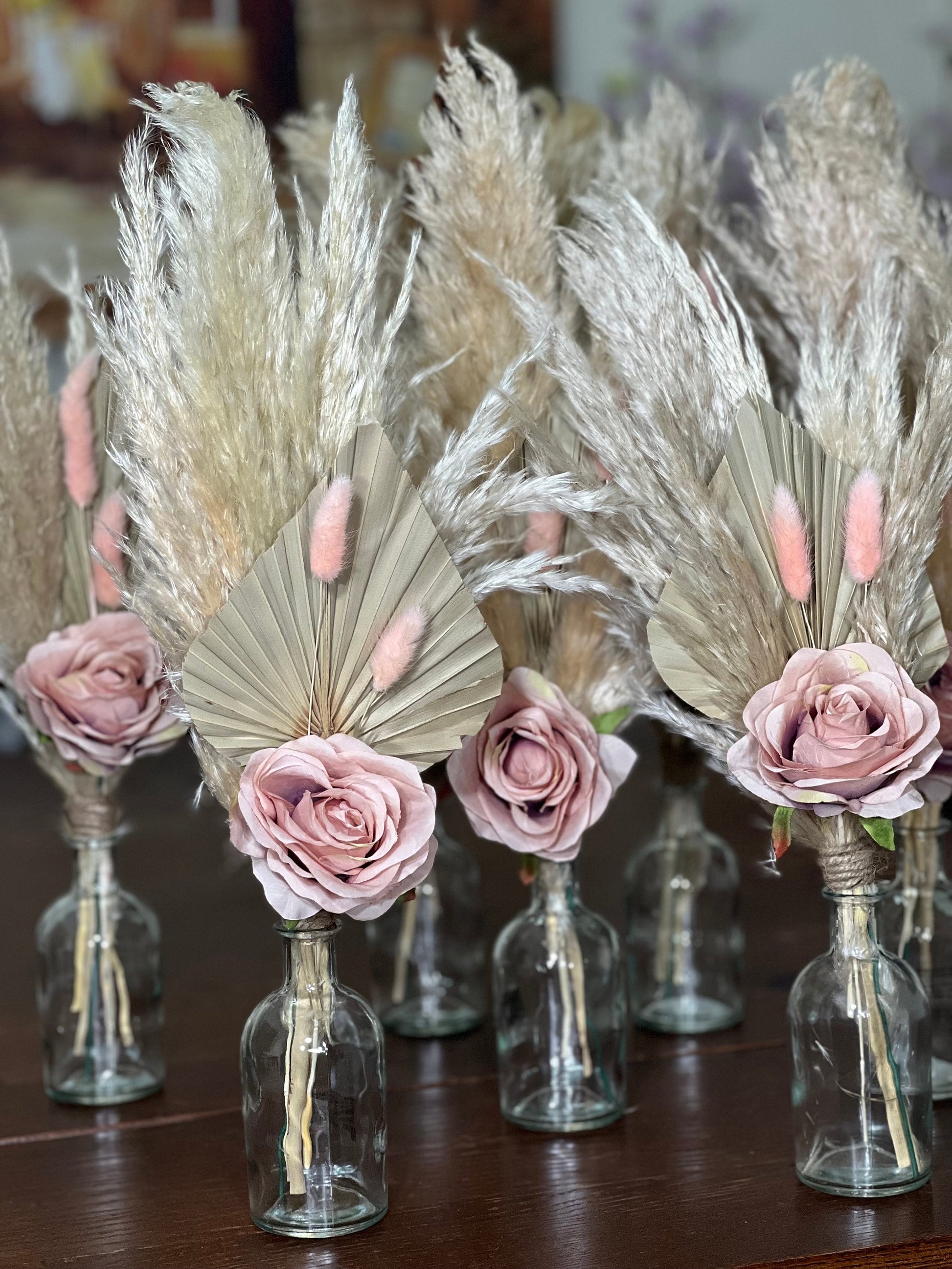 Glass Bottle Corked Wedding 5.6" Bottle Glass Home Decor Office Vintage Style DIY Decor Bottle Bud Vase