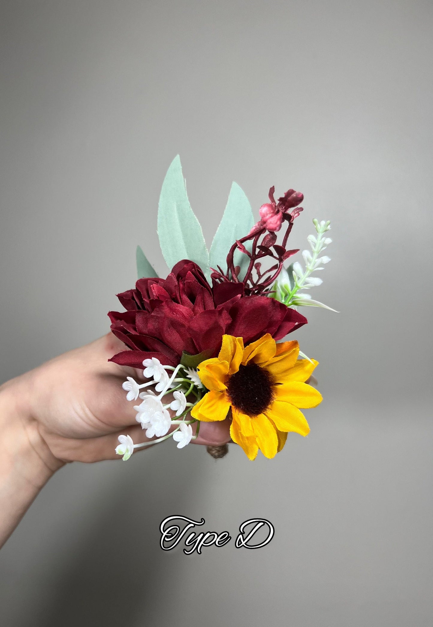 Sunflower Boutonniere Burgundy Groom  Boutonnières Groomsmen Sunflower Boutonnière Red Groom Fall Sunflower Artificial Flowers