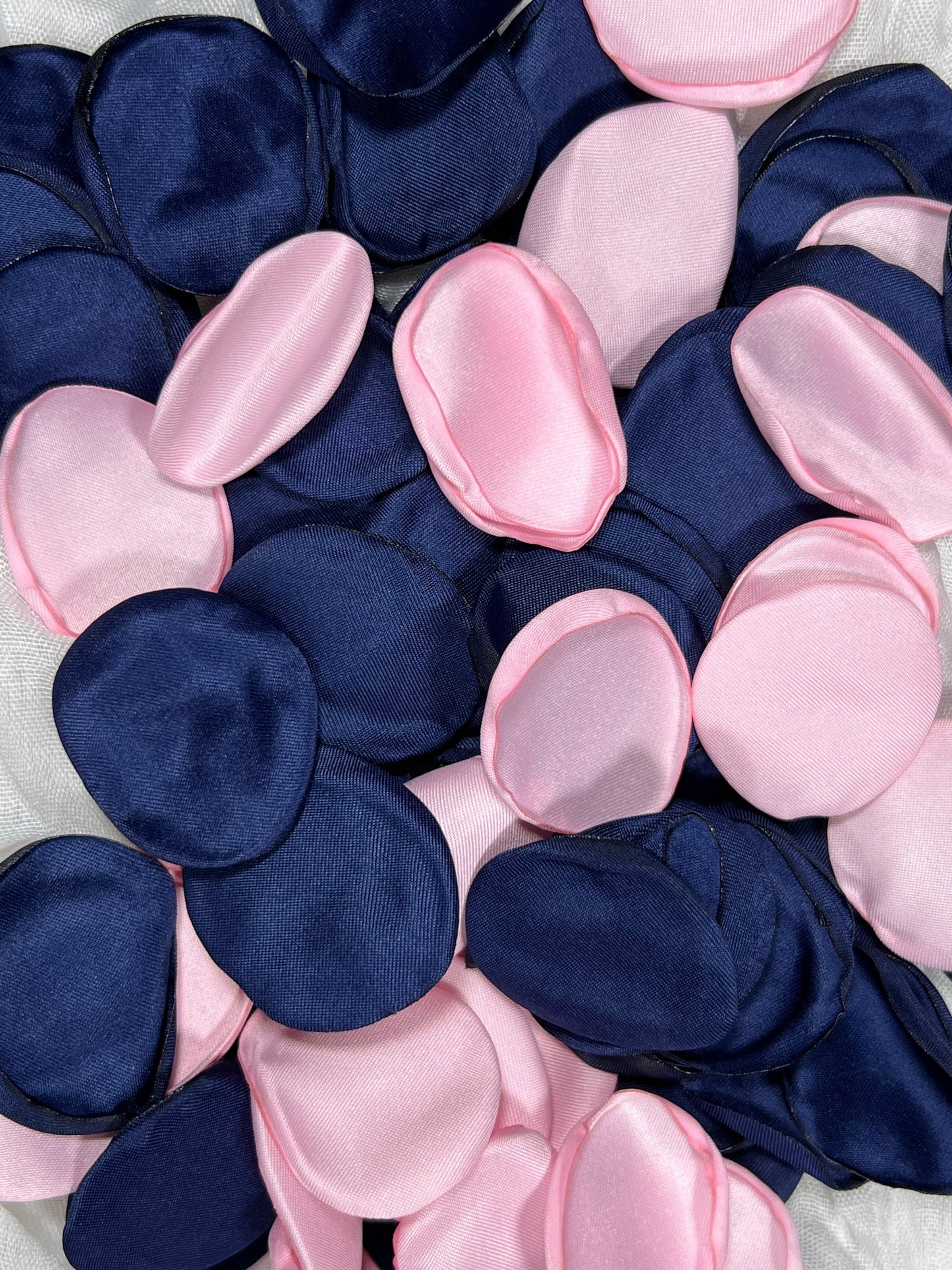 Blue Pink Petals Wedding Decor Flower Girl Petals Navy Blue Pink Wedding Aisle Decor Flower Petals Dark Blue Ceremony Decor Bridal Shower