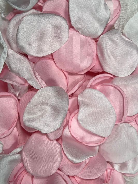 Pink Petals White Wedding Decor Flower Girl Petals Pink Ivory Wedding Aisle Decor Flower Petals Pink Ceremony Decor Bridal Shower Confetti