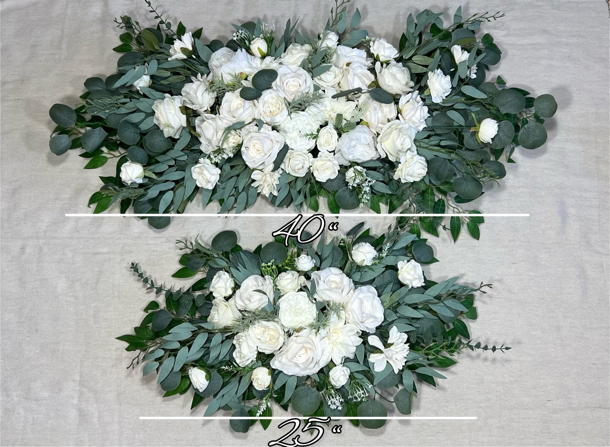 Wedding Arch Arrangement White Ivory Arch Arrangement White Arbor Arrangement White Eucalyptus Sage Wedding Decor Artificial Flowers Reddit