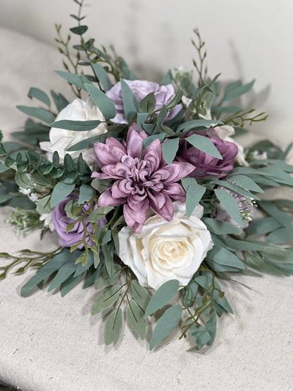 Purple Centerpiece White Lavender Table Flower Ball Decoration White Table Centerpiece Barrel Plum Whiskey Ivory Puple Arrangement Mauve