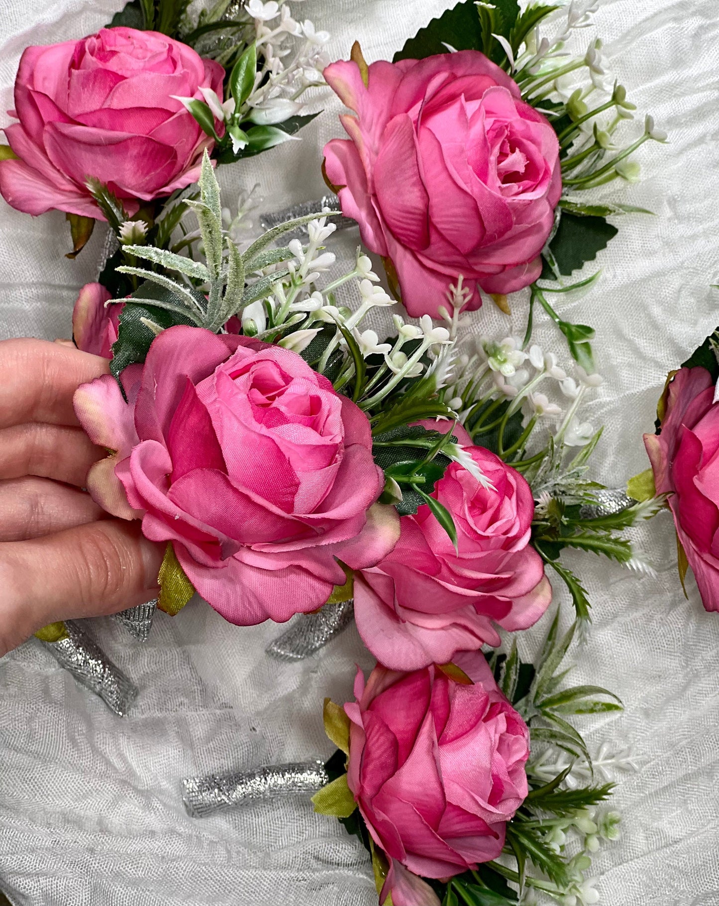 Pink Boutonniere Wedding Groom Pink Groomsmen Boutonnière Hot Pink Boutonniere Fuchsia Viva Magenta Prom Boutonniere Artificial Flower