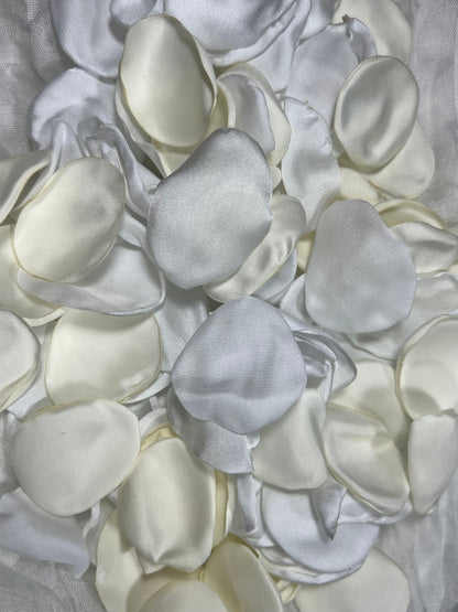 White Petals Wedding Decor Flower Girl Petals Ivory Wedding Aisle Decor Flower Petals Ivory White Ceremony Decor Bridal Shower Confetti