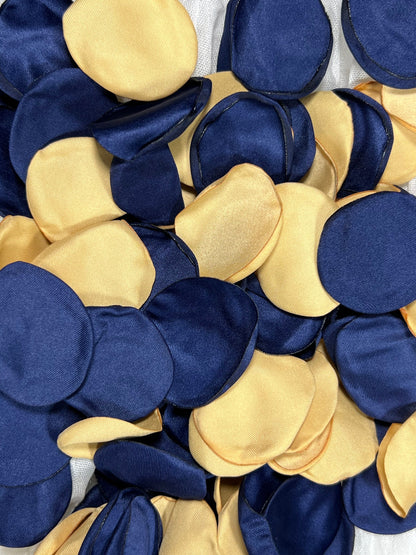 Blue Petals Wedding Decor Flower Girl Petals Navy Blue Gold Wedding Aisle Decor Flower Petals Dark Blue Ceremony Decor Bridal Shower