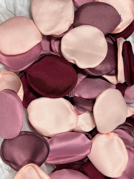 Pink Petals Wedding Decor Flower Girl Petals Burgundy Wedding Aisle Decor Flower Petals Dusty Rose Ceremony Decor Blush Confetti