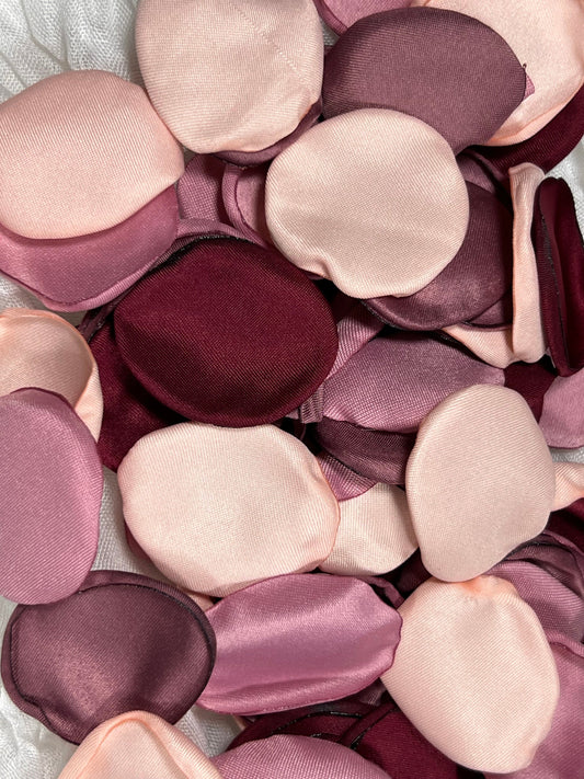 Pink Petals Wedding Decor Flower Girl Petals Burgundy Wedding Aisle Decor Flower Petals Dusty Rose Ceremony Decor Blush Confetti