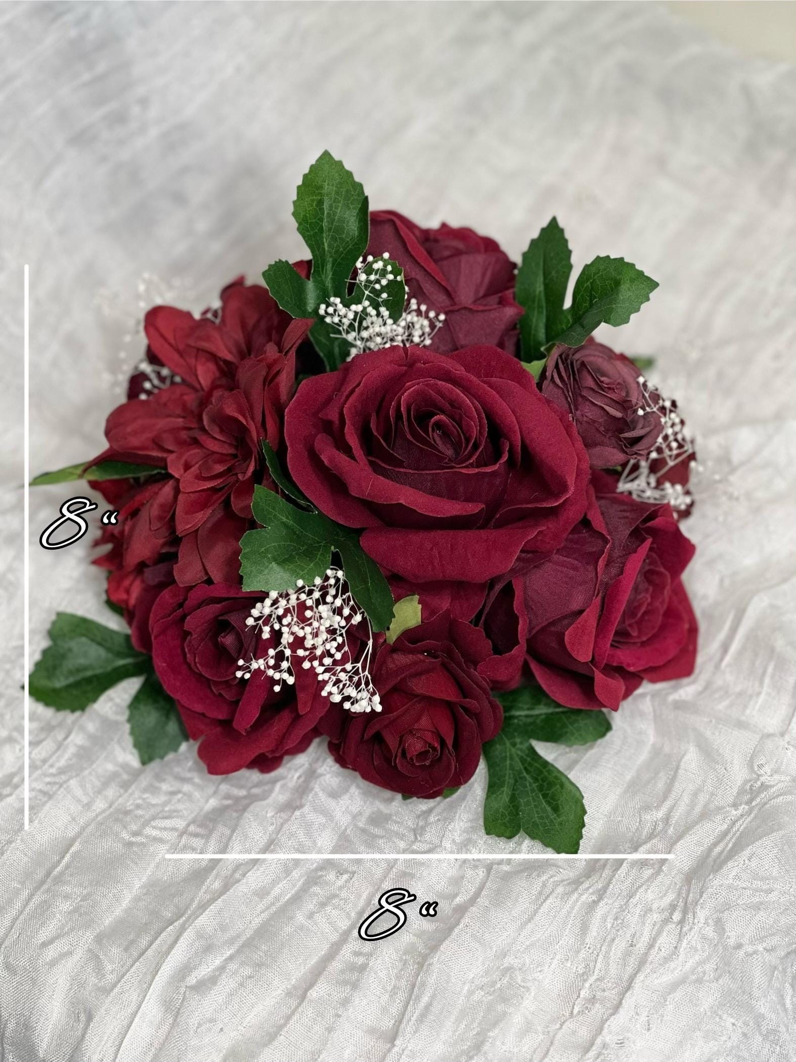 Wedding Cake Decoration Burgundy Topper Decor White Cake Arrangements Wedding Burgundy Cake Decor Wedding Artificial Flowers Topper Cake