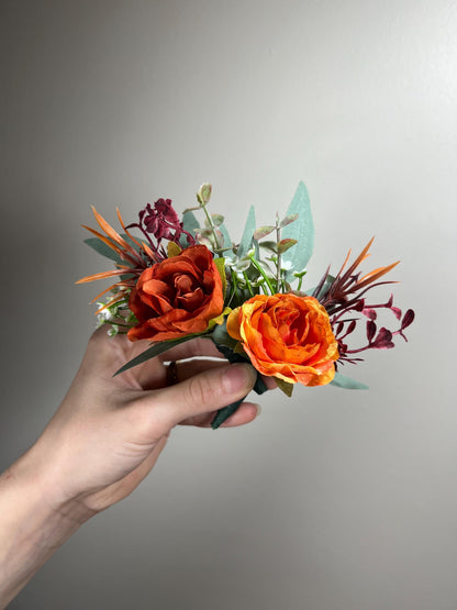 Terracotta Boutonniere Wedding Groom Burnt Orange Boutonnière Terracotta Groomsmen Boutonniere Rust Orange Groom Artificial Flowers Reddit