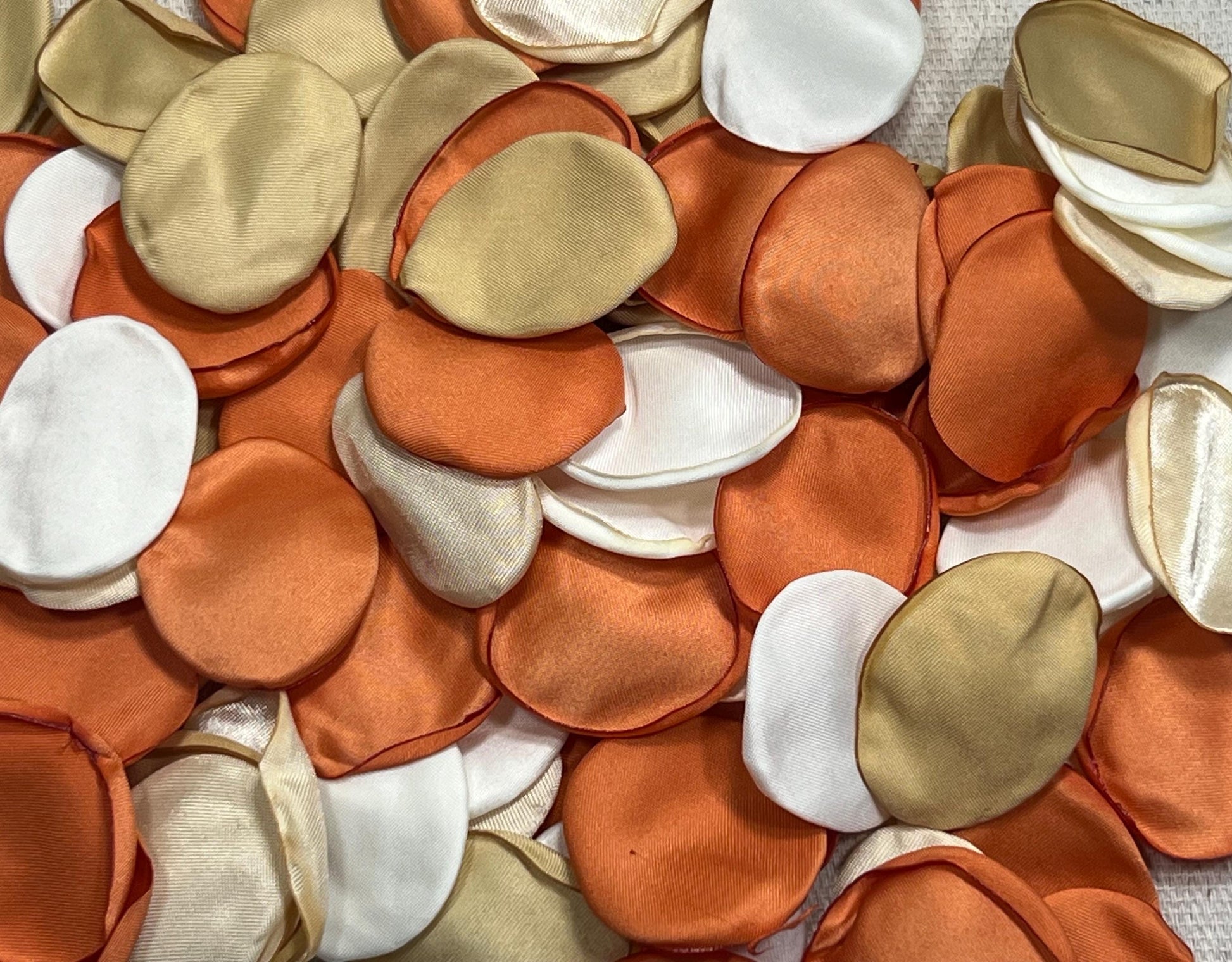 Burnt Orange Petals Wedding Decor Flower Girl Petals Terracotta Wedding Aisle Decor Flower Petals White Rust Ceremony Decor Confetti