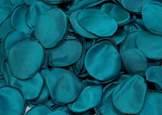 Teal Petals Wedding Decor Flower Girl Petals Dark Teal Wedding Aisle Decor Flower Petals Teal Ceremony Decor Bridal Shower Confetti