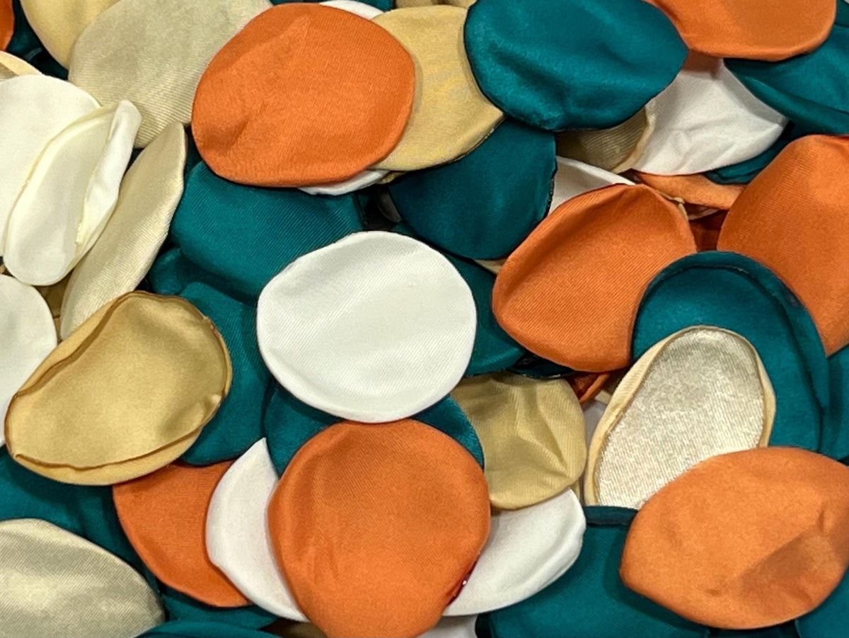 Teal Petals Wedding Decor Flower Girl Petals Teal Orange Wedding Aisle Decor Flower Petals Terracotta Ceremony Teal Decor Dusty Rose Reddit