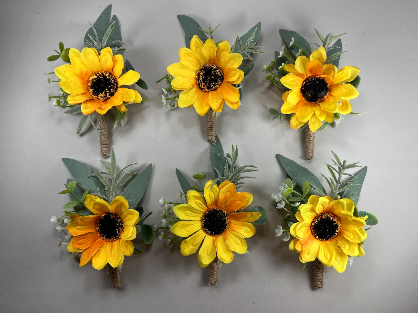 Sunflower Boutonniere Wedding Groom Boutonniere Groomsmen Sunflower Boutonnière Groom Fall Sunflower Greenery Artificial Flowers