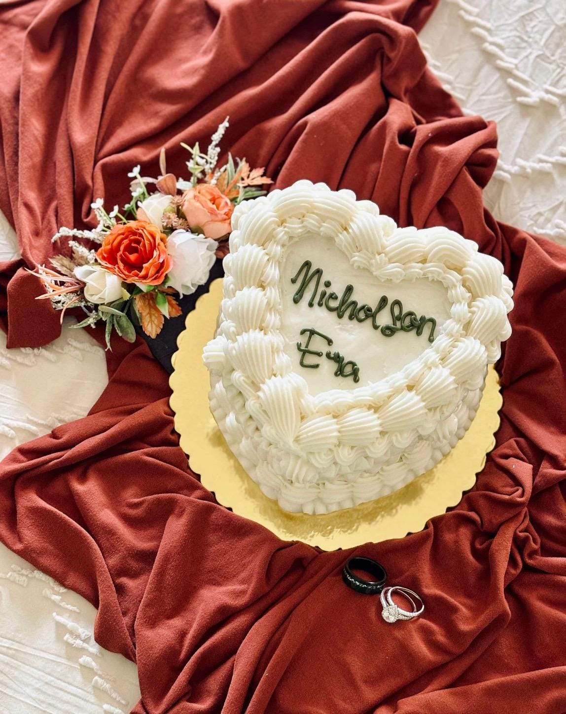 Orange Pocket Boutonniere Terracotta Groom Boutonnière Square Groomsmen Rust White Burnt Orange Ivory Boutonniere Fall Artificial Flowers