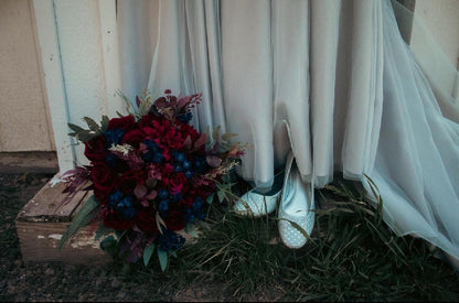Burgundy Navy Blue Bouquet Wedding Bridal Bouquet Red Dark Blue Bridesmaids Bouquet Burgundy Navy Blue Artificial Flower Reddit