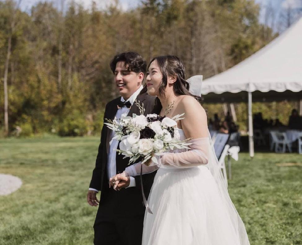 White Black Bouquet Bridal Calla Lily Bouquet White and Black Bouquet Ivory Sage Calla Lily Bridesmaids Bouquet Artificial Flowers