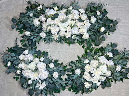 Wedding Bouquet Cascade White Bridal Bridesmaids Cascading Bouquet Wedding Bouquet Ivory Decor Eucalyptus Greenety Sage Flower Artificial