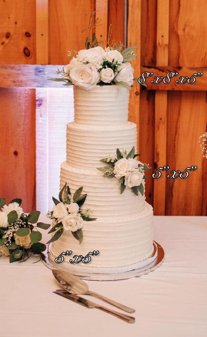 Cake Decoration Wedding Topper Decor Cake Arrangements Sage Ivory Cake Decoration Ivory Artificial Flower Cake Decor White