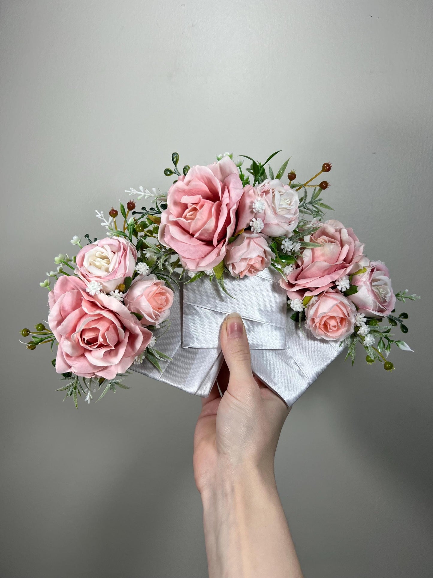 Pink Boutonniere Wedding Blush Pocket Boutonnière Groom Pink Square Boutonniere Greenery Pocket Boutonnière Blush Groomsmen Baby Breath