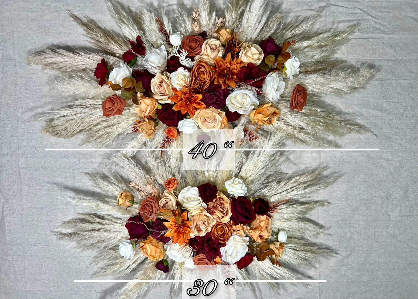 Terracotta Bouquet Burgundy Wedding Bridal Bouquet Champagne Rust Bridesmaids Bouquet Burnt Orange Bouquet Boho Pampas Grass