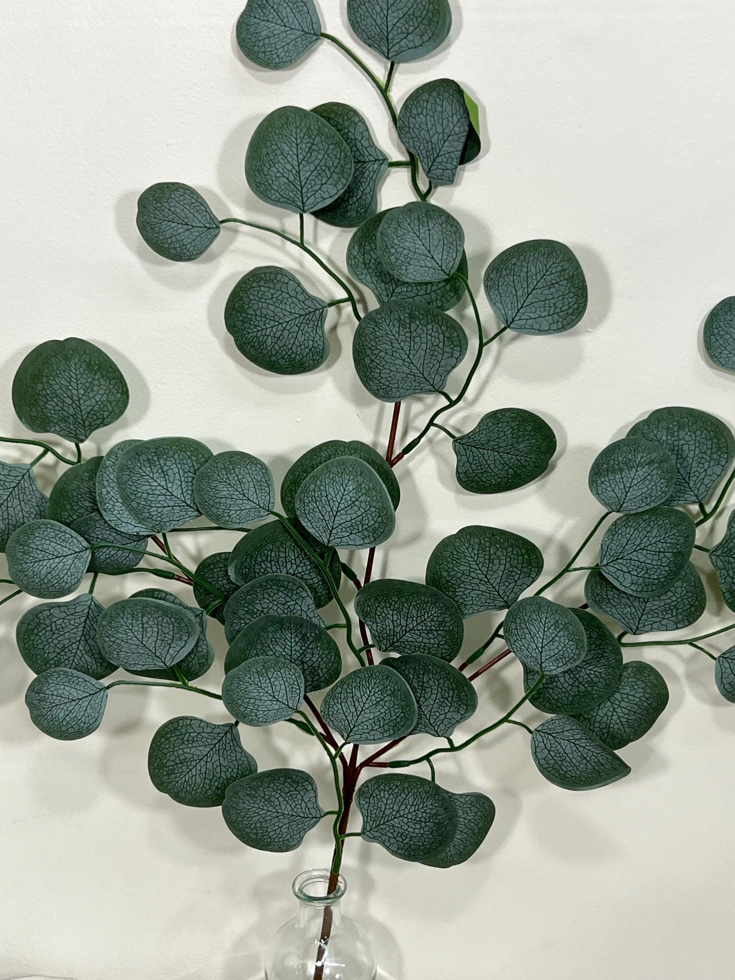 Round Artificial Eucalyptus Branch Sage Greenery Eucalyptus Stems Leaves Décor Wedding Sage Greenery Faux Eucalyptus Craft Supplies Wedding