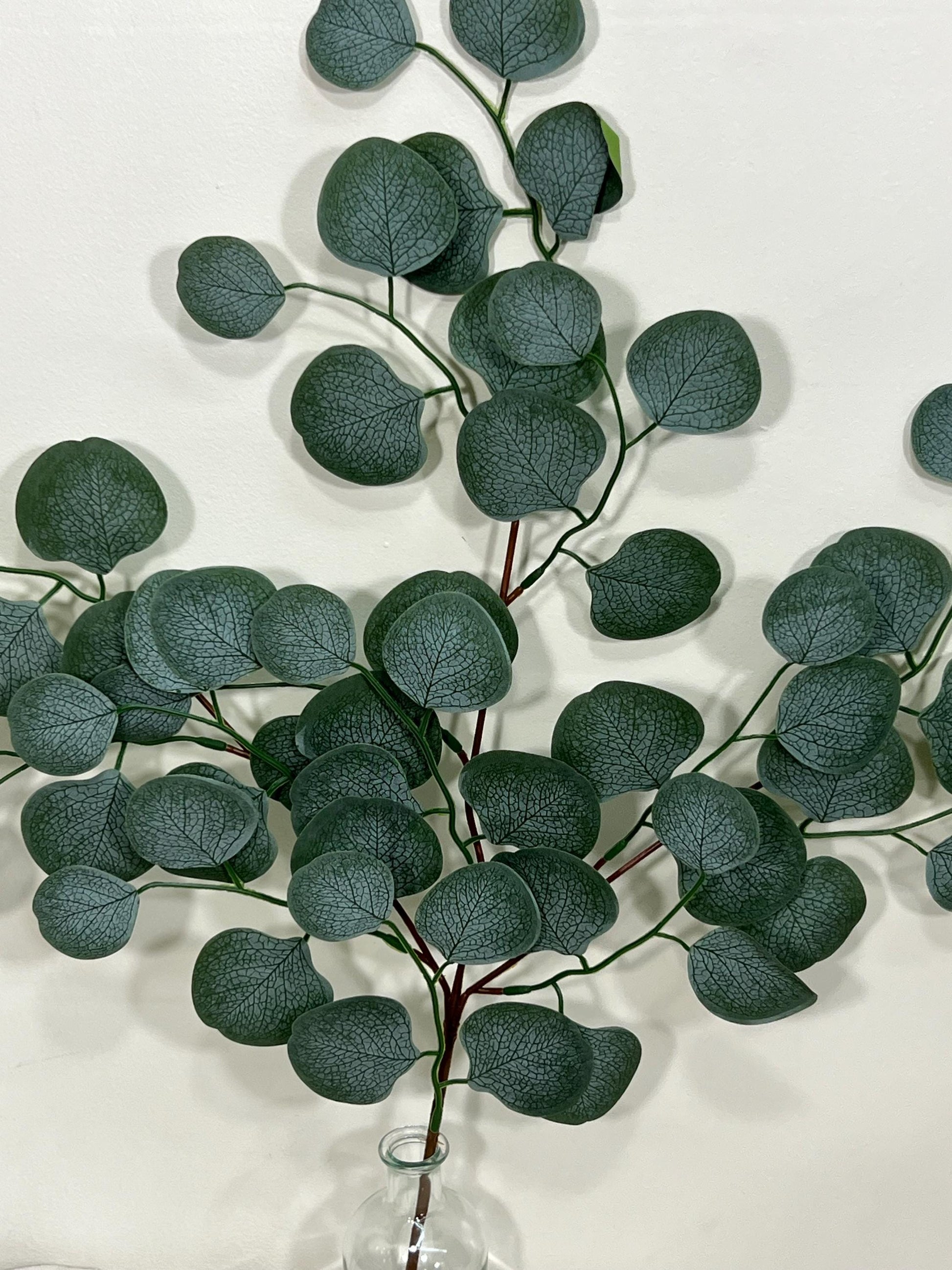 Round Artificial Eucalyptus Branch Sage Greenery Eucalyptus Stems Leaves Décor Wedding Sage Greenery Faux Eucalyptus Craft Supplies Wedding