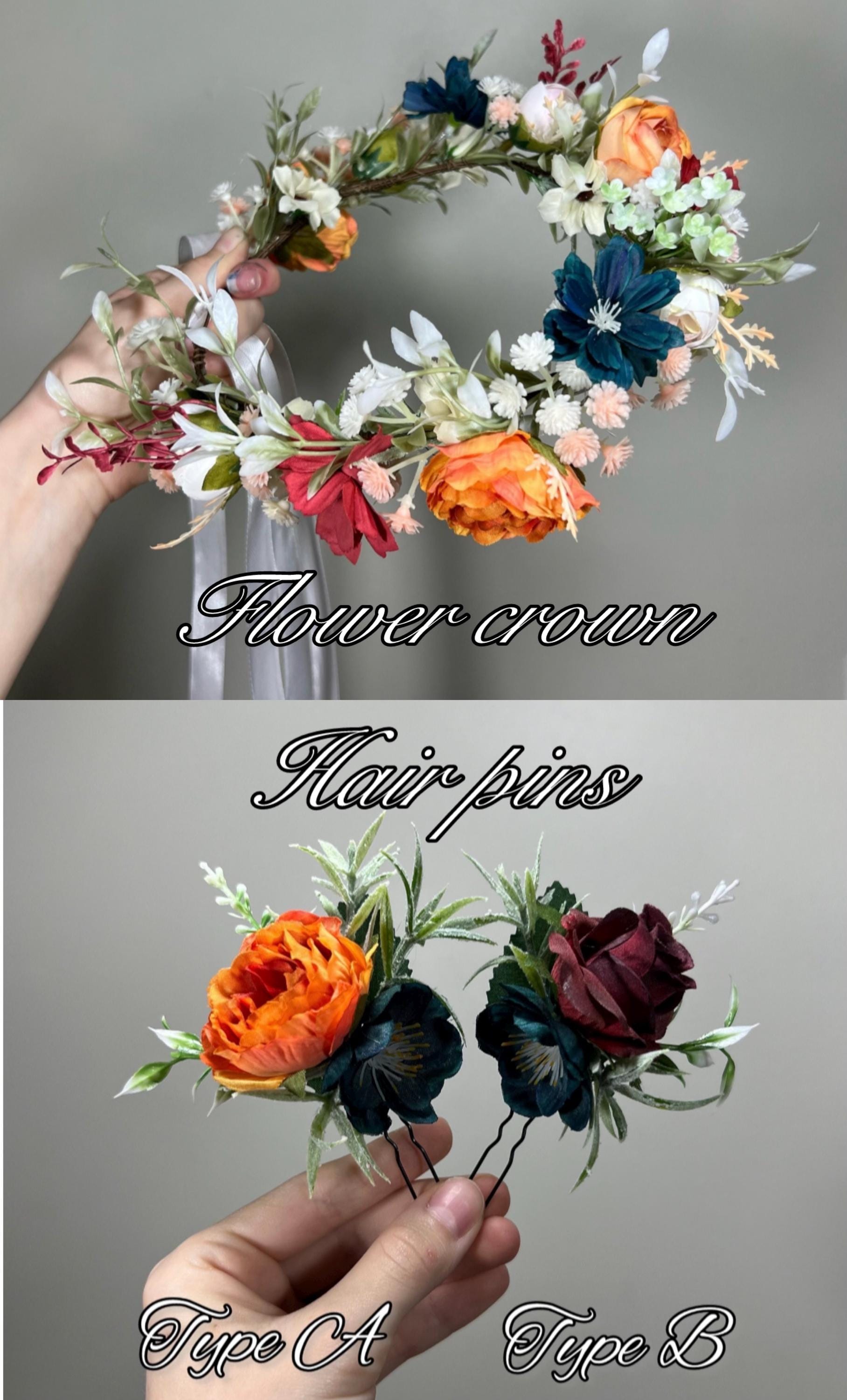 Wedding Dark Teal Bouquet Bridal Burgundy Terracotta Bridesmaids Burgundy Burnt Orange Bouquet Dark Teal Rust Artificial Flowers Bouquet