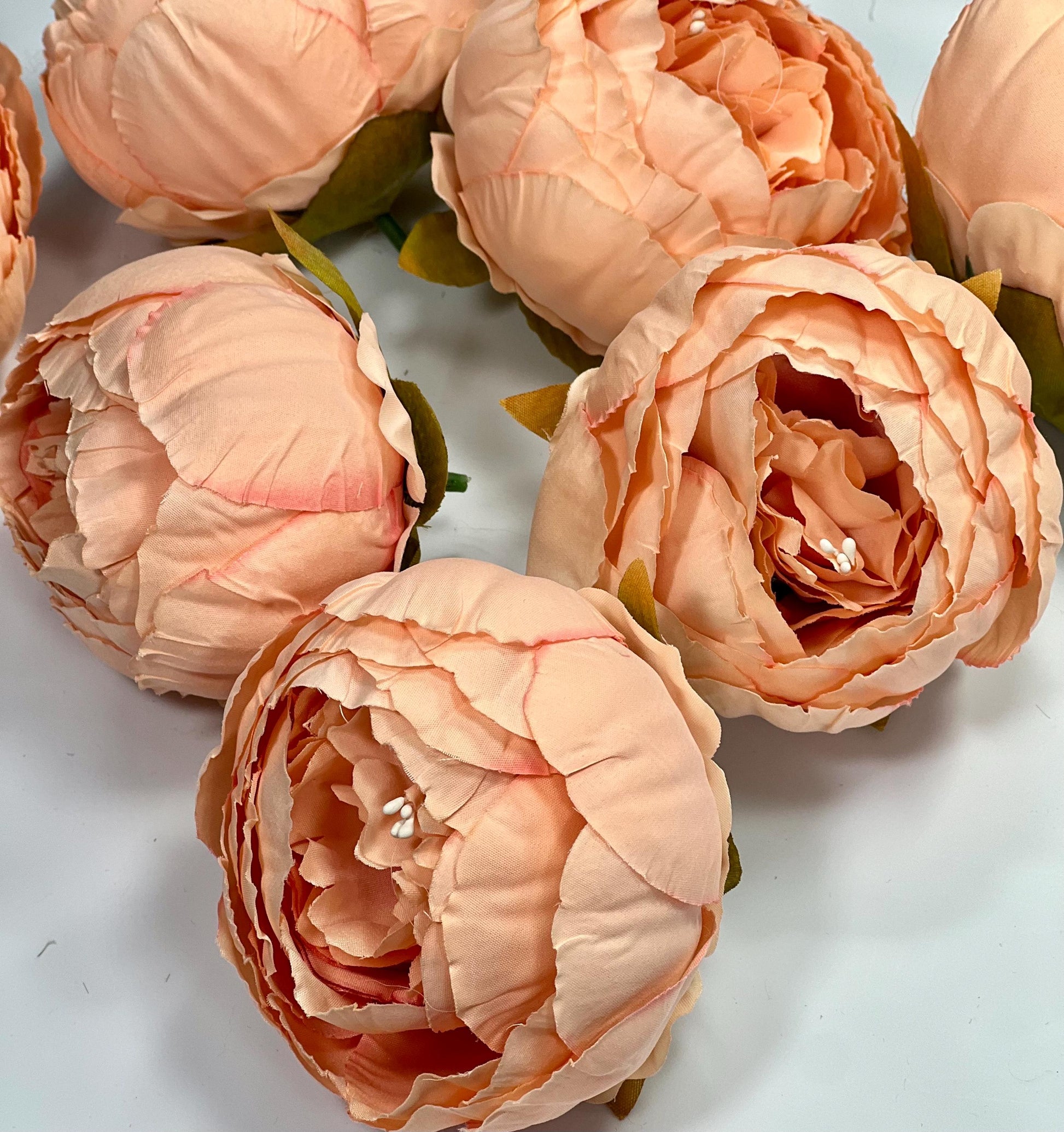 Peach Flower Head 3 inch Wedding Coral Artiricial Peony Flower Heads Pink Peony Wedding Supplies Craft Salmon Pink Flower Head Peony
