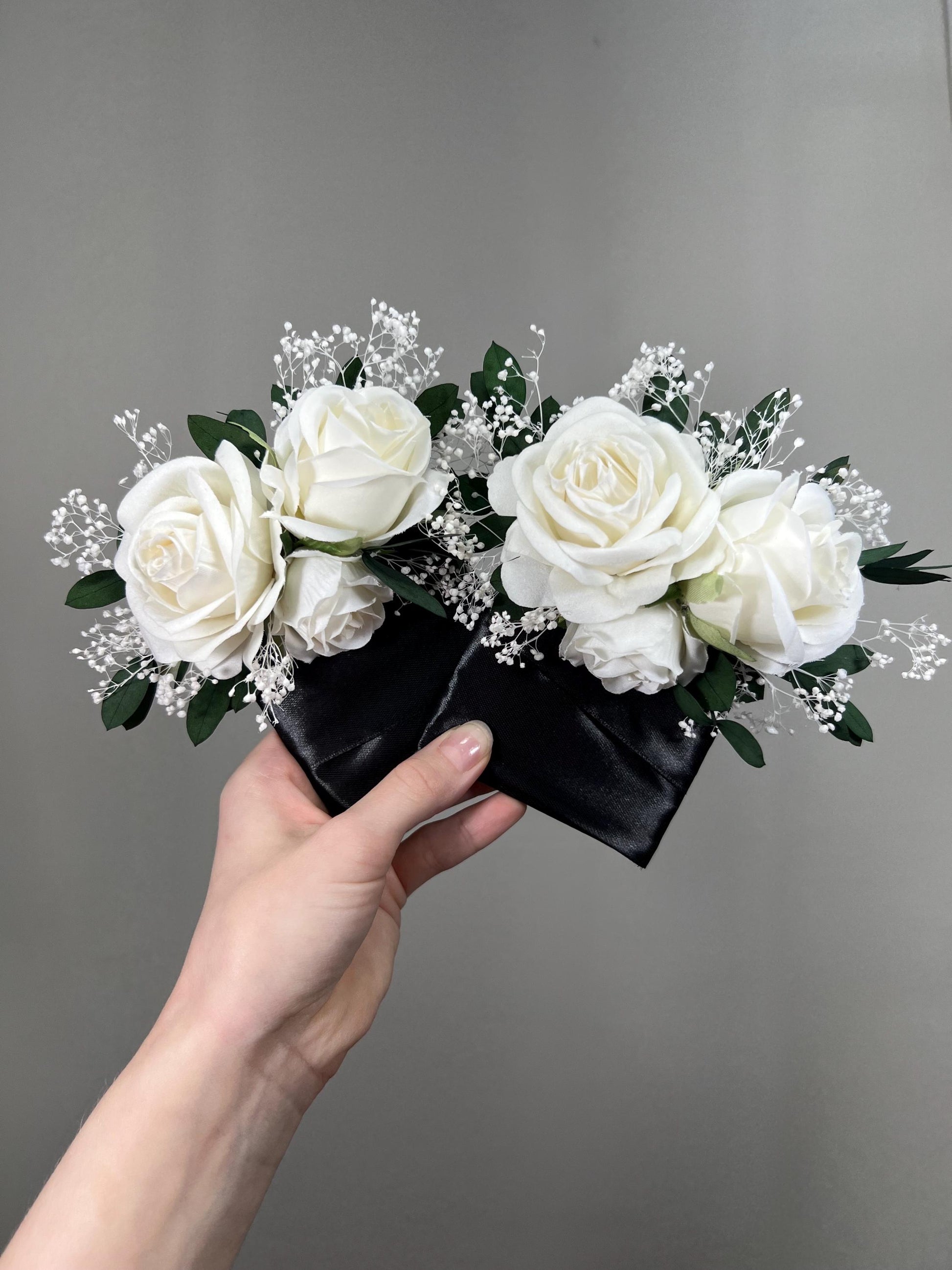 White Pocket Boutonniere Wedding Eucalyptus Groom Boutonnière Ivory Square Groomsmen Greenery Pocket Boutonniere Baby Breath