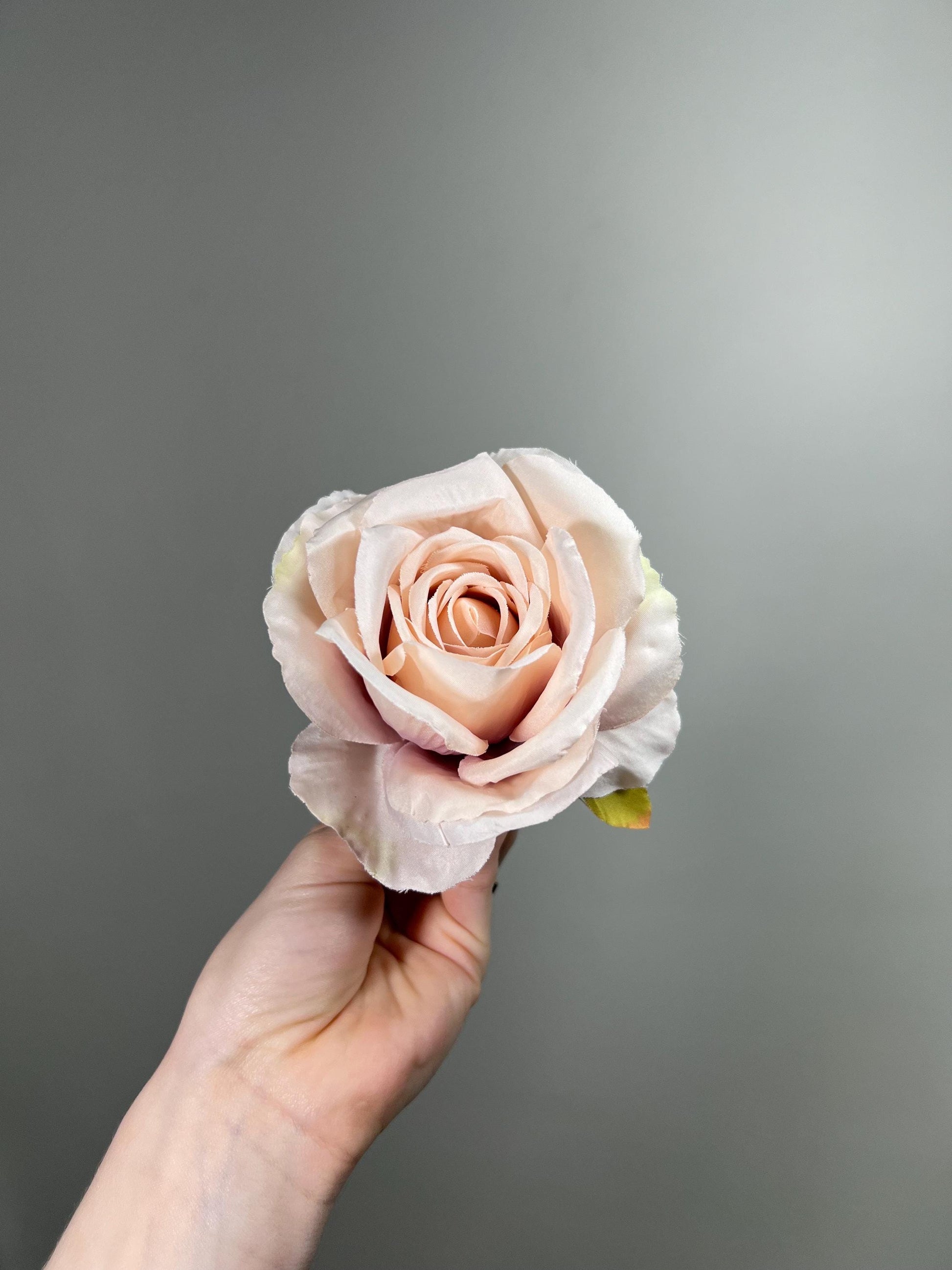 Blush Rose Flower 4” Wedding Blush Flower Heads Craft Supplies Wedding Blush Pink Rose Heads Silk Flower Blush Roses Pink Artificial Flower