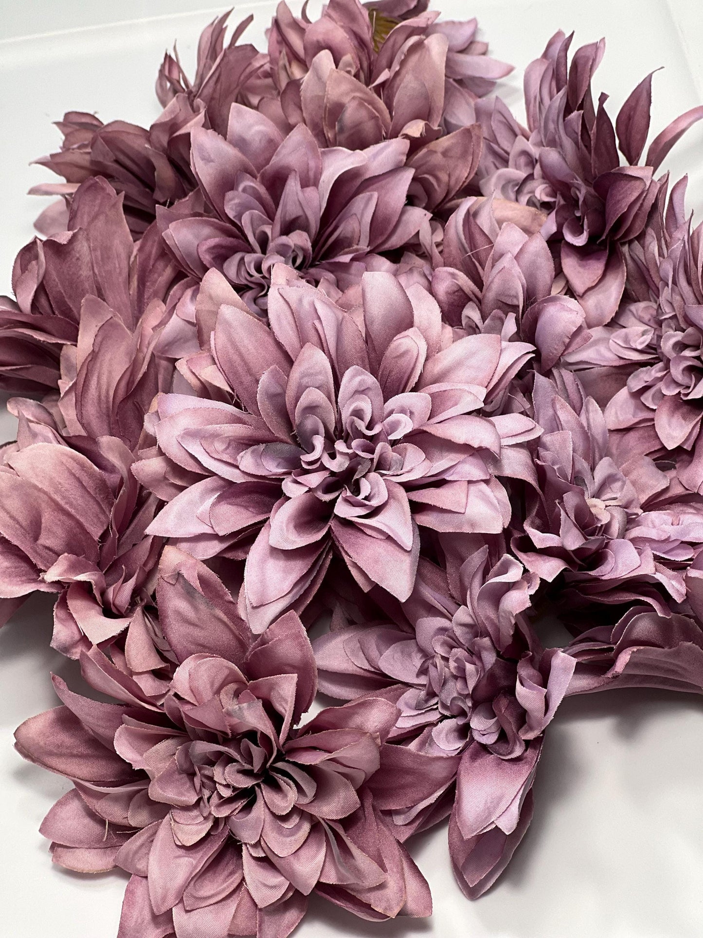 Purple Flower Heads 4“ Wedding Dark Purple Flower Heads Dahlia Deep Purple Wedding Craft Supplies Violet Artificial Dahlia Heads Dark Purple