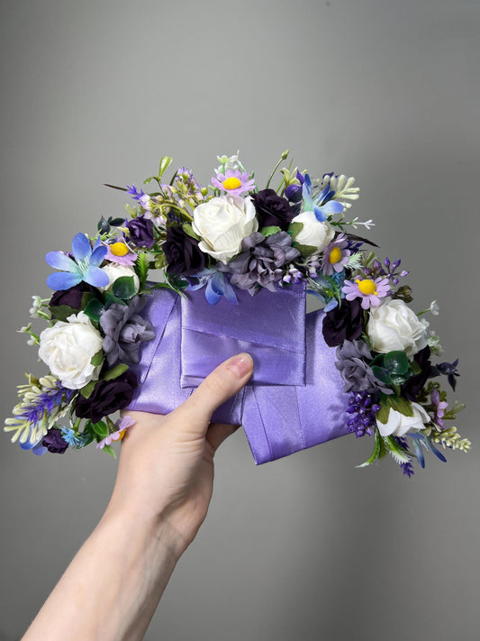 Violet Pocket Boutonniere Wedding Purple Groom White Lilac Boutonnières Groomsmen Square Boutonnière Plum Pocket Lavender Artificial Flower