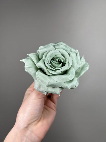 Sage Flower Head Wedding Sage Green 4” Artificial Sage Heads Craft Supplies Wedding Sage Green Flowers DIY Dusty Sage Flower Head
