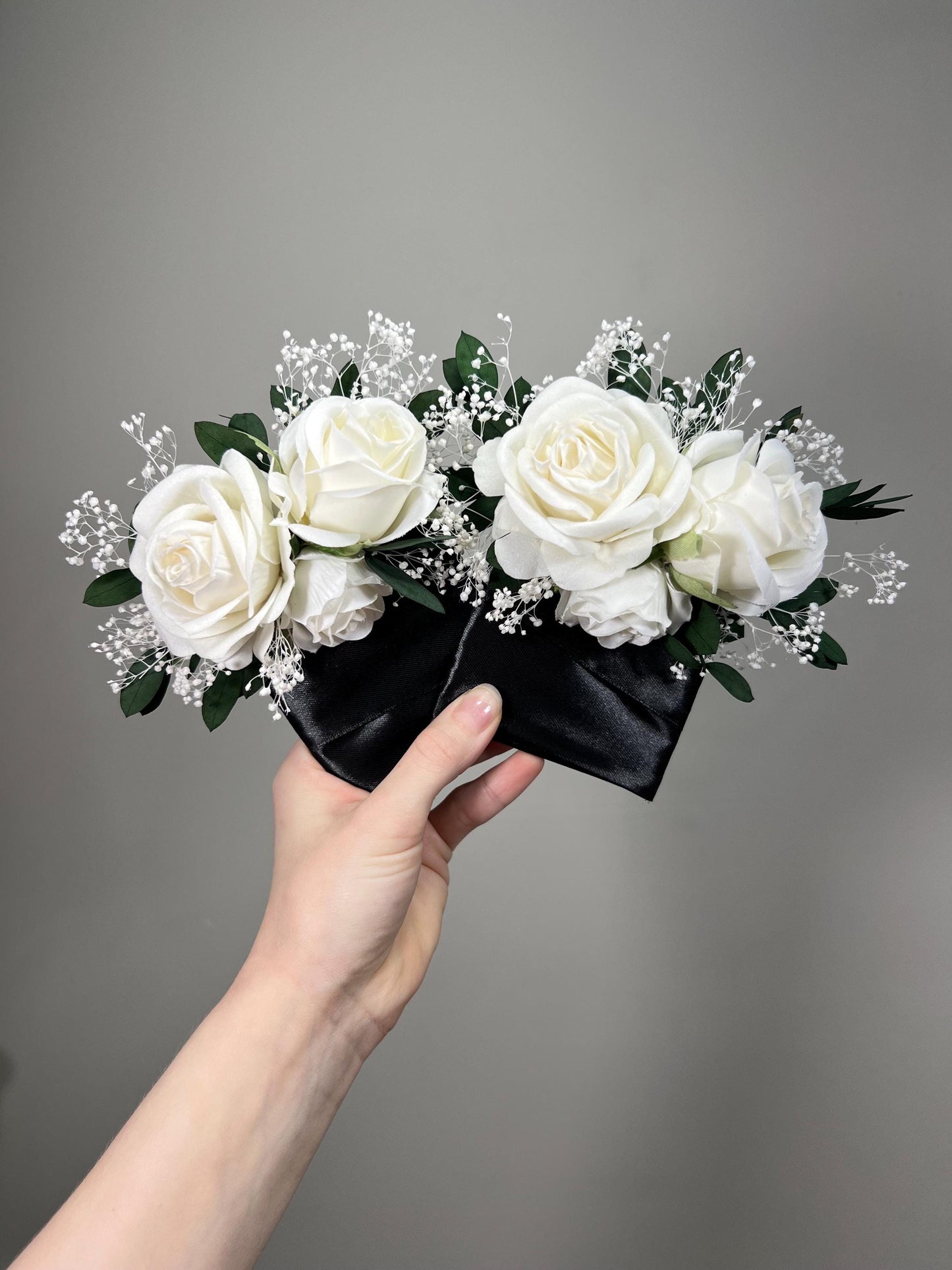 White Pocket Boutonniere Wedding Eucalyptus Groom Boutonnière Ivory Square Groomsmen Greenery Pocket Boutonniere Baby Breath