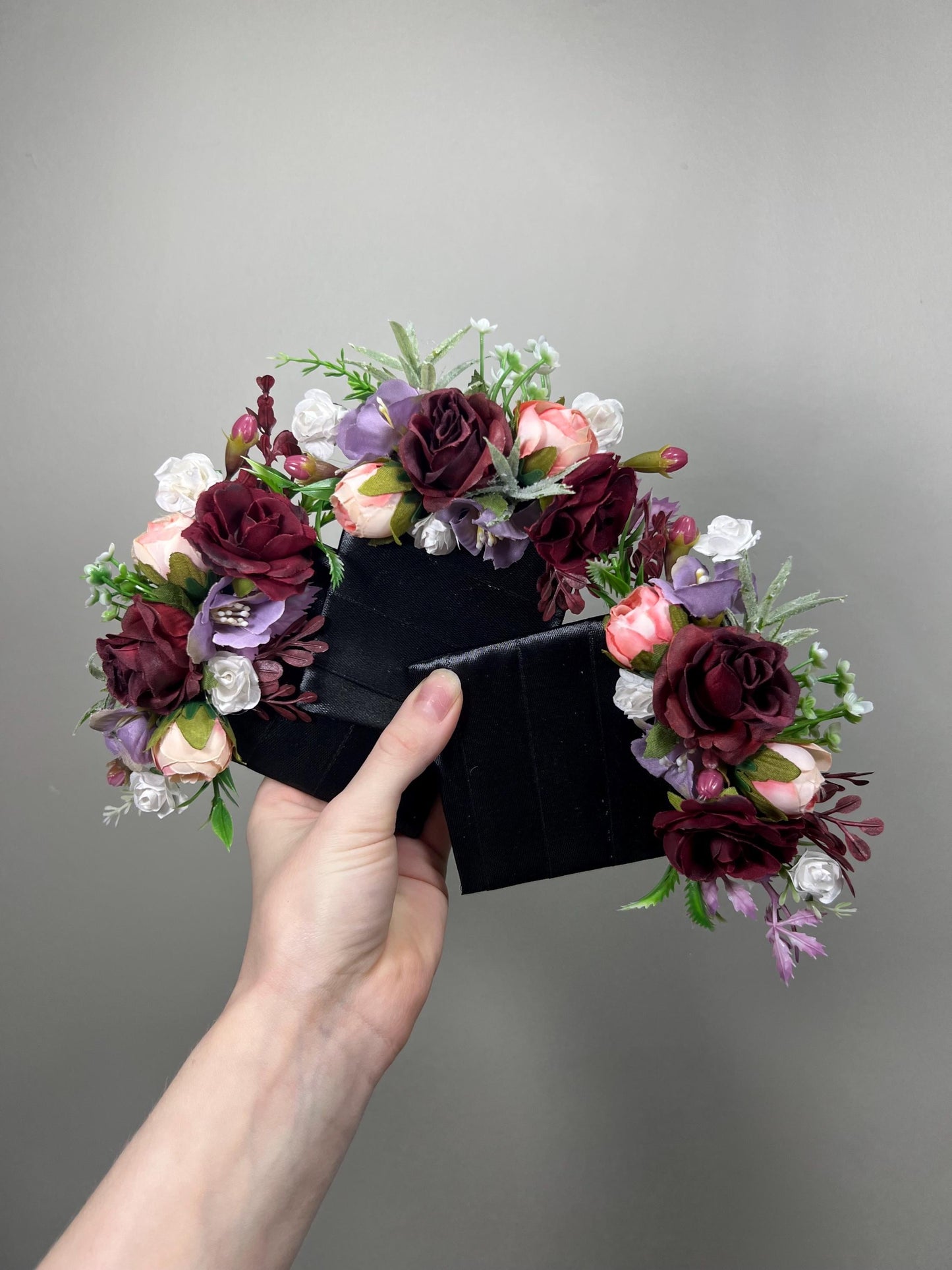 Burgundy Pocket Boutonniere Wedding Purple Groom White Lilac Boutonnières Groomsmen Square Boutonnière Pocket Burgundy Artificial Flower