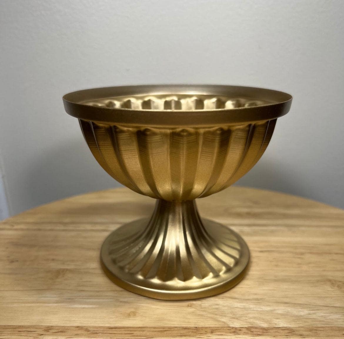 Gold Vase for Centerpiece Wedding Gold Vase Compote Metal Small Vase Flower Centerpiece Pedestal Vase Wedding Home Decor Gold Bowl Vase