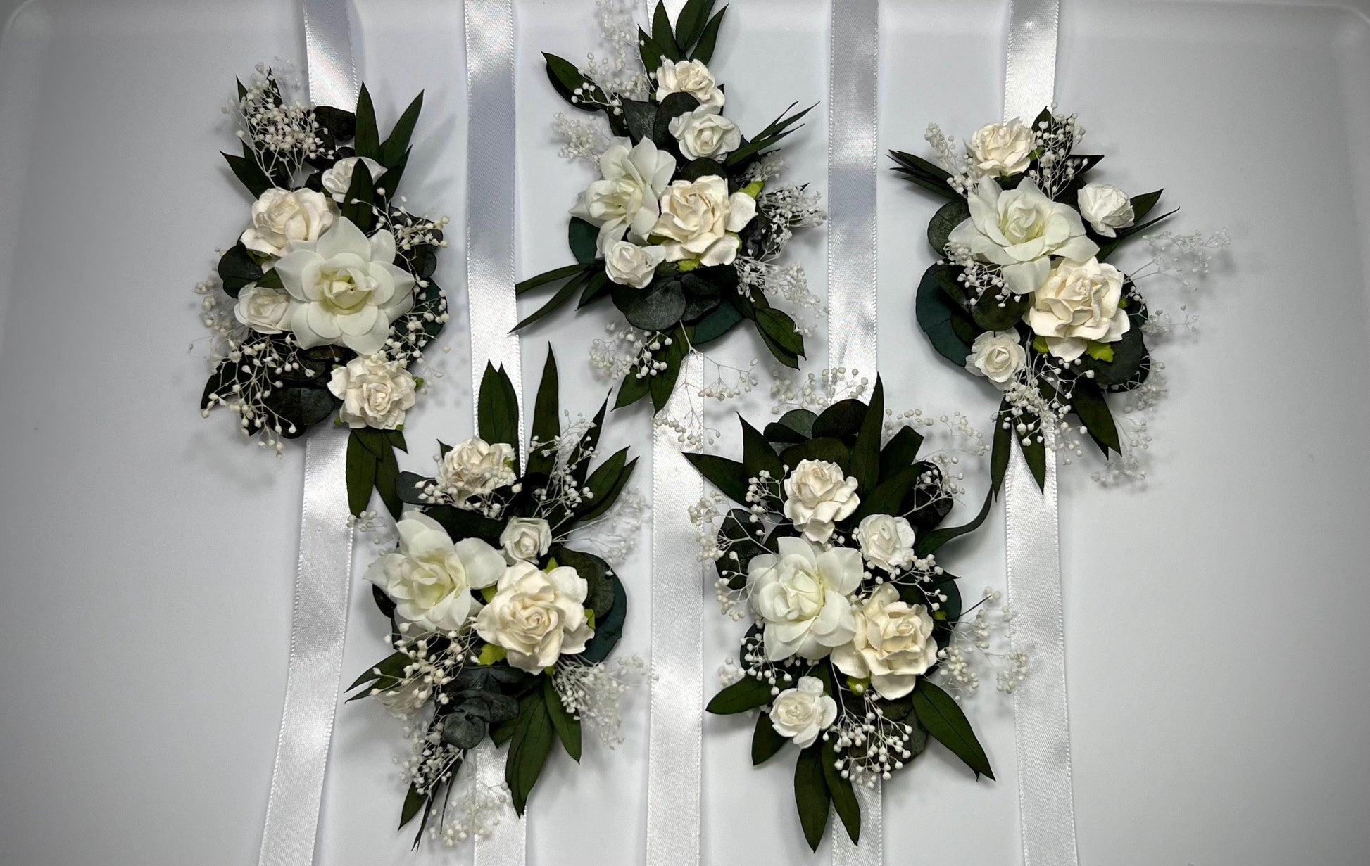 Wedding Pocket Boutonniere White Groom Boutonnière Square Ivory Groomsmen Pocket Boutonniere Wedding Ivory Greenery Artificial Flowers