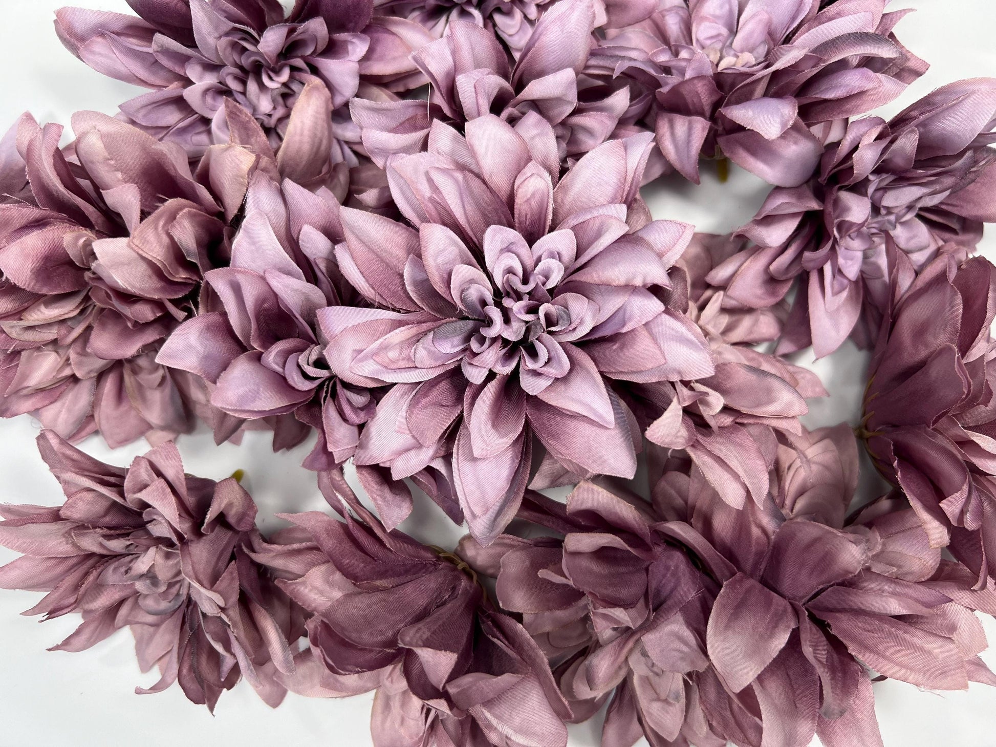Purple Flower Heads 4“ Wedding Dark Purple Flower Heads Dahlia Deep Purple Wedding Craft Supplies Violet Artificial Dahlia Heads Dark Purple
