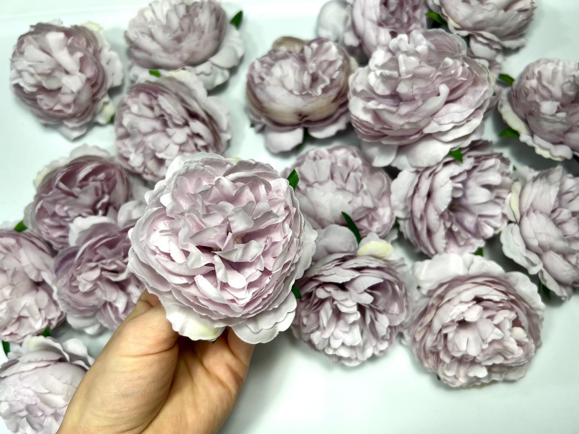 Purple Flower Heads 3” Wedding Purple Artificial Flower Head Lavender Peonies Wedding Supplies Craft Lilac Flowers Silk Violet Flower Heads