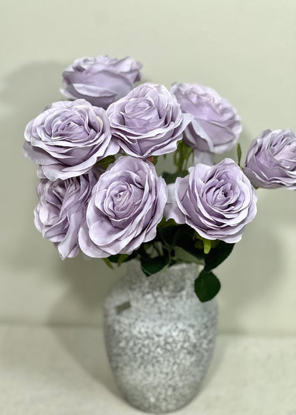 Lavender Flowers 1 Bundle Artificial Purple Flowers Wedding Lavender Flowers Silk Bouquet Violet Flower Heads with Stems Light Purple