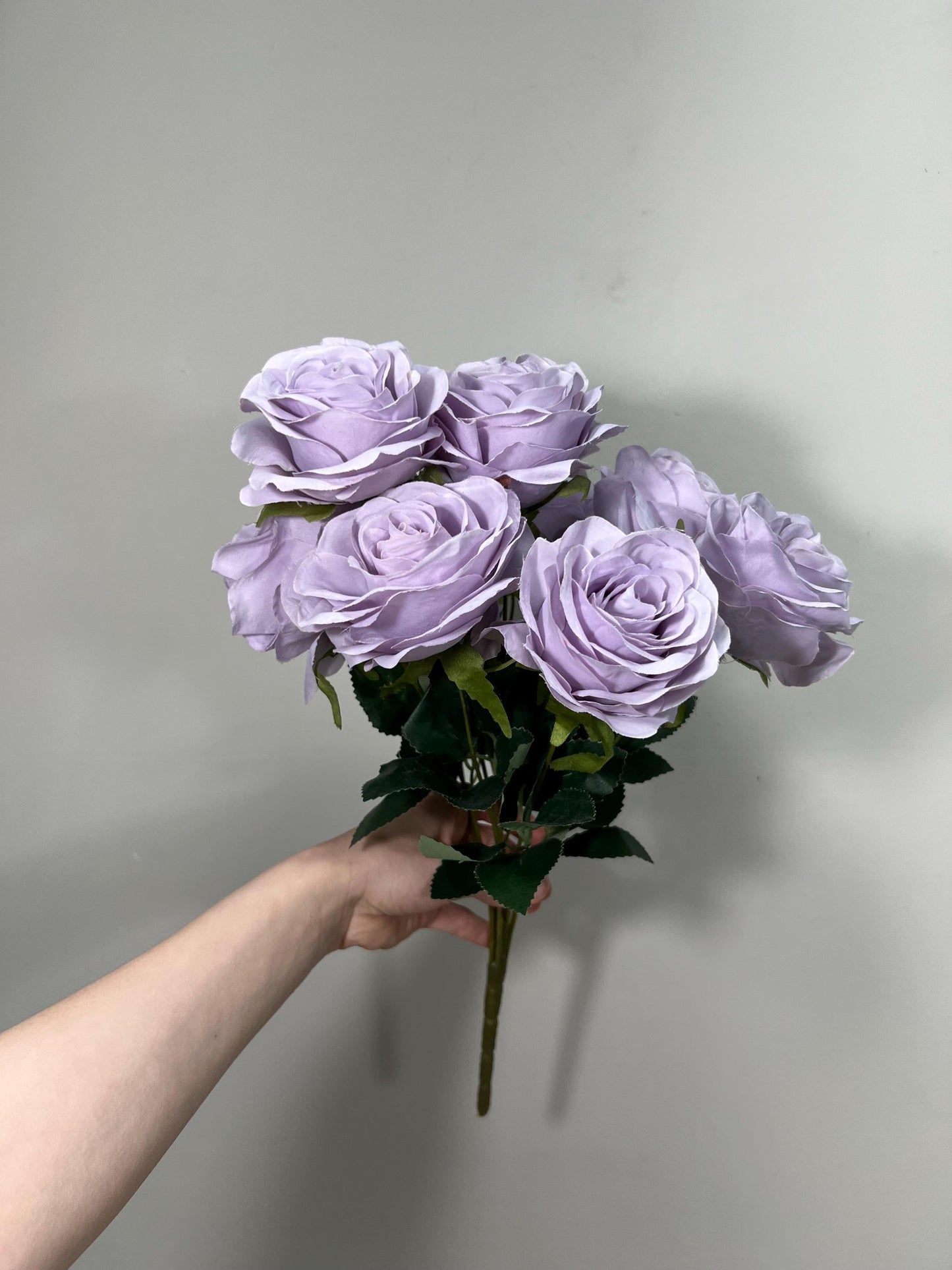 Lavender Flowers 1 Bundle Artificial Purple Flowers Wedding Lavender Flowers Silk Bouquet Violet Flower Heads with Stems Light Purple