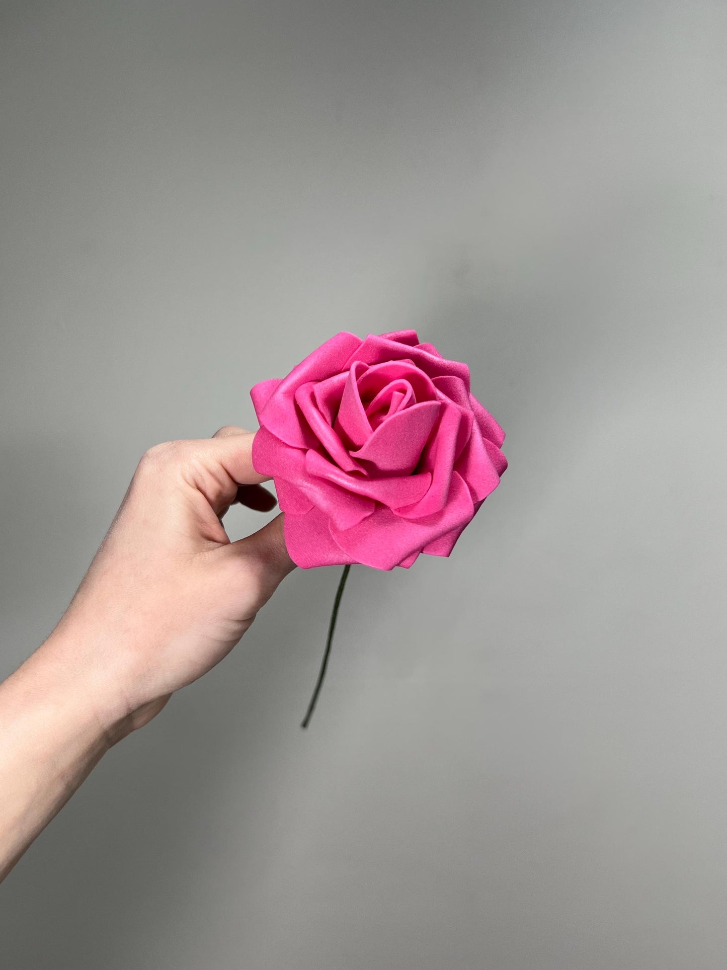 Hot Pink Flower Head Wedding Pink Artiticial Flower Heads Roses Magenta Wedding DIY Craft Supplies Fuchsia Flower Heads Roses Home Decor