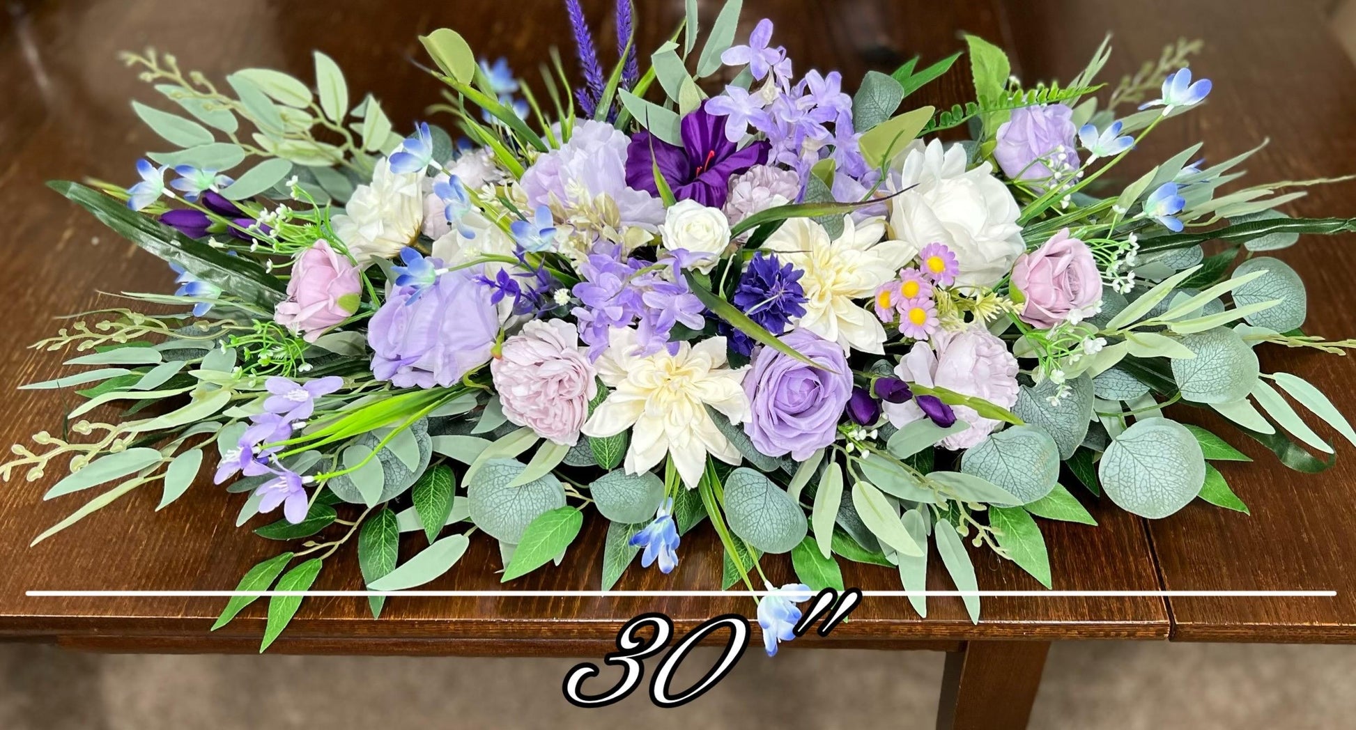 Purple Sweetheart Wedding Table Decor White Lavender Centerpiece Wedding Violet Sweetheart Lilac Table Decor Purple Centerpiece Wild Flowers