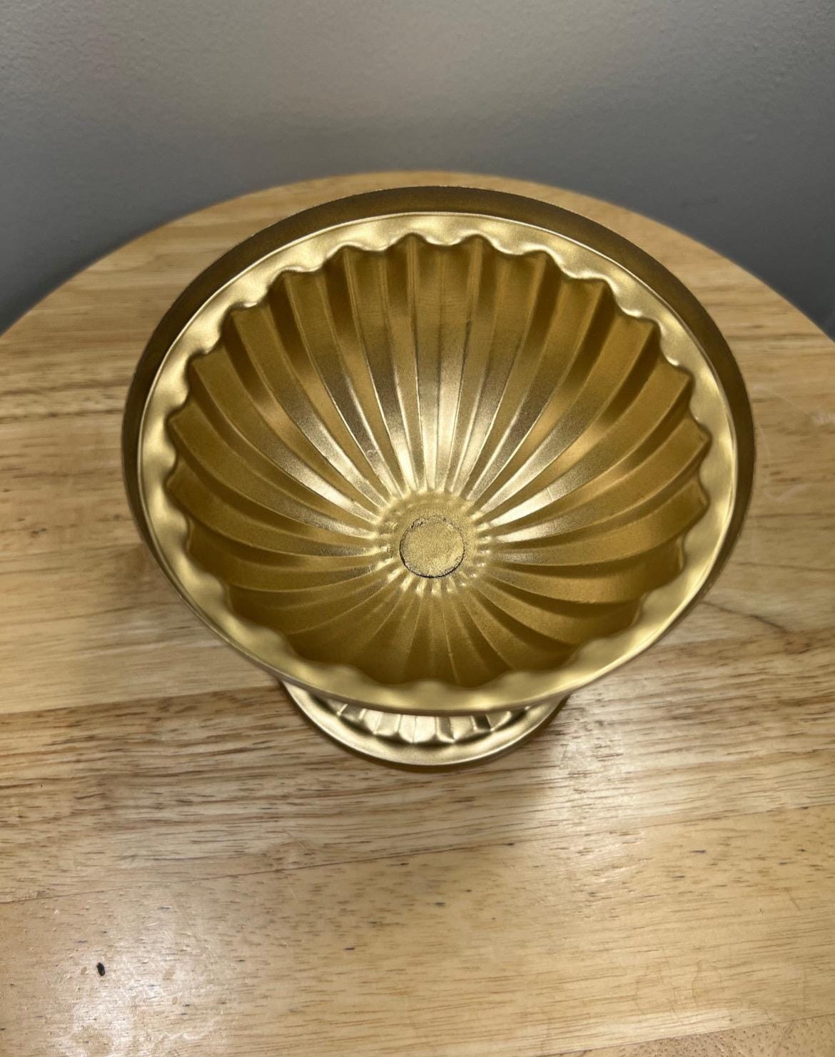 Gold Vase for Centerpiece Wedding Gold Vase Compote Metal Small Vase Flower Centerpiece Pedestal Vase Wedding Home Decor Gold Bowl Vase
