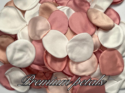 Dusty Rose Petals White Wedding Flower Girl Petals Dusty Rose Blush Aisle Petals Decor Flower Pink Petals Ceremony Decor Confetti Blush