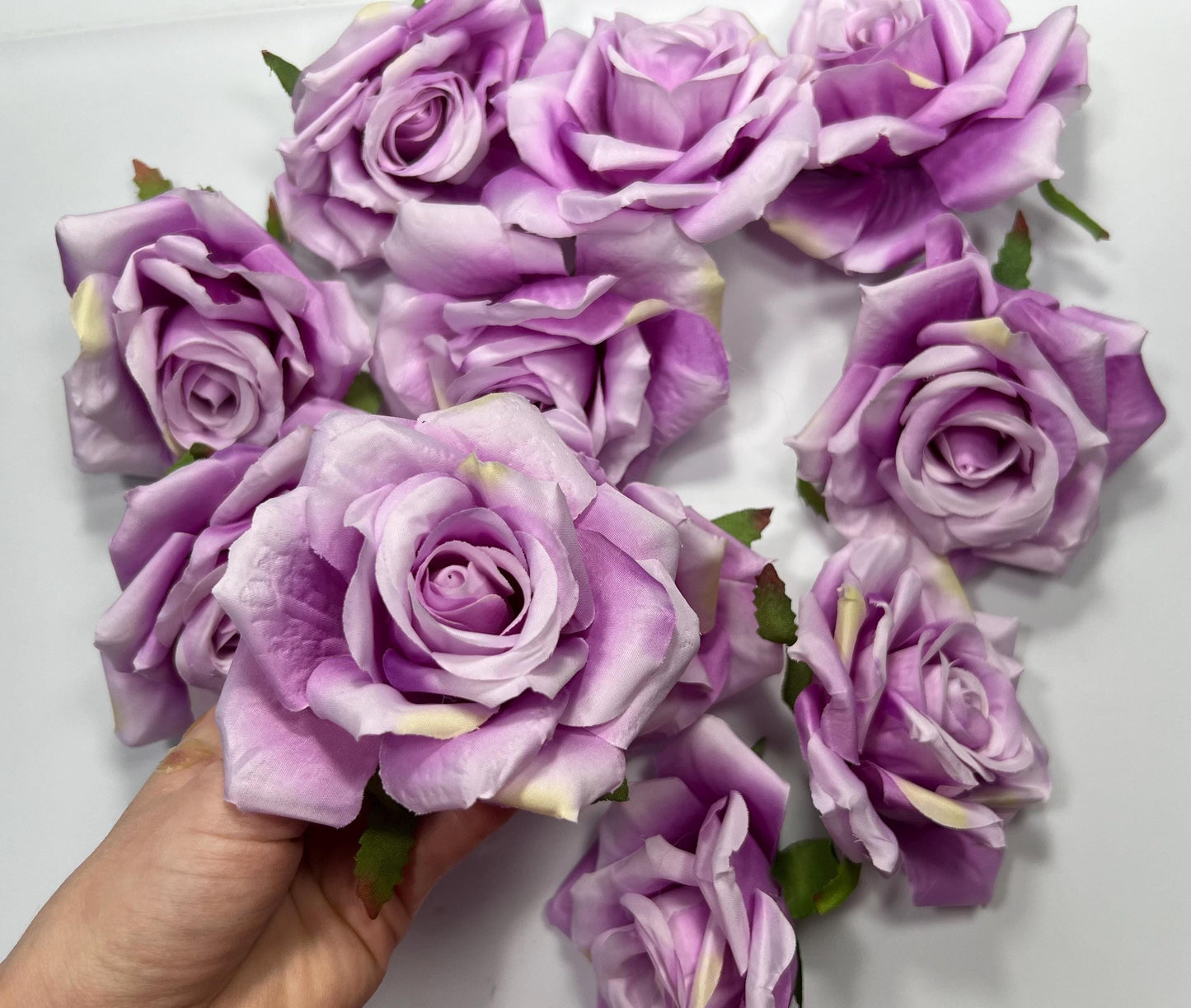 Purple Flower Heads Wedding Violet Flower Artificial Heads Rose Purple Wedding Craft Supplies Lilac Artificial Rose Heads Lavender