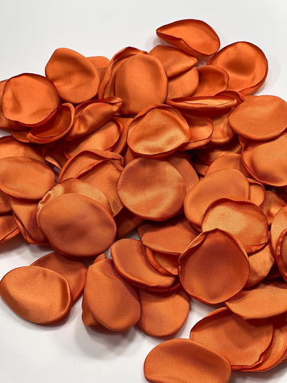 Burnt Orange Petals Wedding Decor Flower Girl Petals Terracotta Wedding Aisle Decor Flower Petals Rust Ceremony Decor Confetti Petals Flower