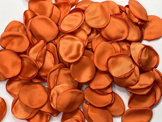Burnt Orange Petals Wedding Decor Flower Girl Petals Terracotta Wedding Aisle Decor Flower Petals Rust Ceremony Decor Confetti Petals Flower
