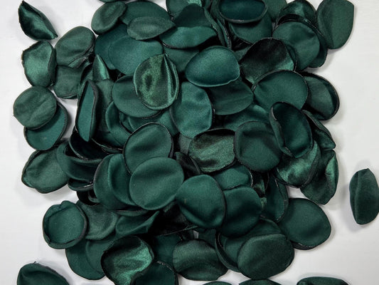 Emerald Green Petals Wedding Decor Flower Girl Petals Dark Green Aisle Flower Petals Peacock Green Forest Decor Bridal Shower Confetti