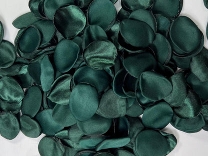 Emerald Green Petals Wedding Decor Flower Girl Petals Dark Green Aisle Flower Petals Peacock Green Forest Decor Bridal Shower Confetti